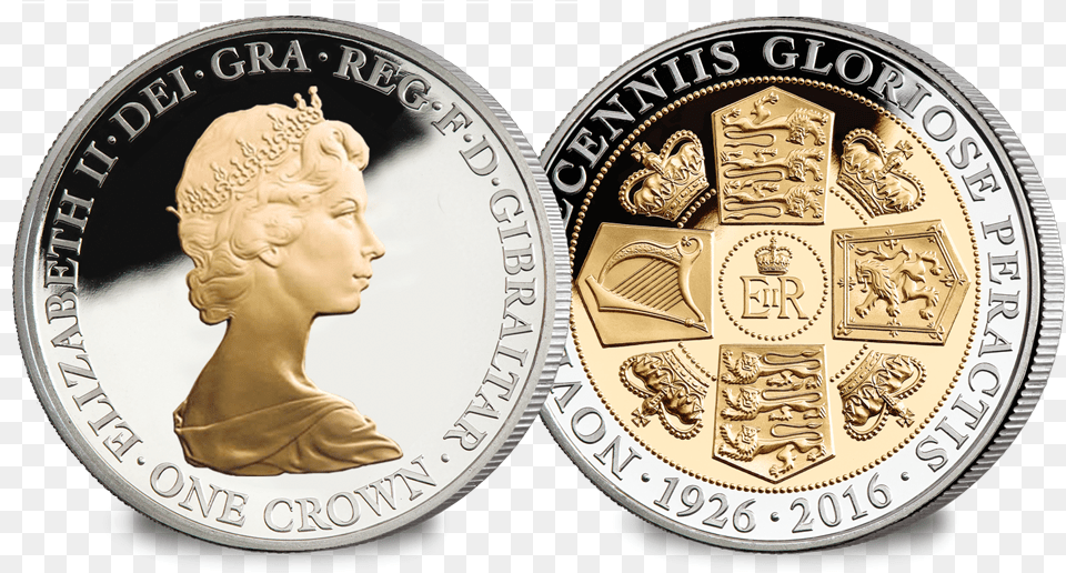 The Queenu0027s 90th Birthday Crown Crown Full Size Quarter, Person, Coin, Money, Face Free Png