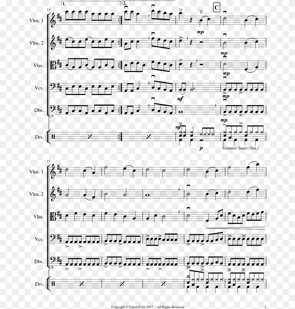The Quest For The Lost Donut Sheet Music Composed By Sheet Music, Gray Png