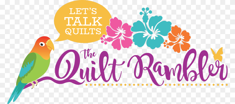 The Quilt Rambler Hibiscus Flower Wall Sticker, Animal, Bird, Plant, Parakeet Png Image