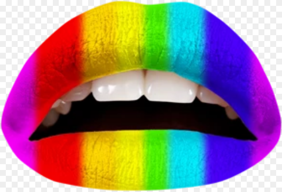 The Rainbow Lips Rainbow, Body Part, Mouth, Person, Teeth Png