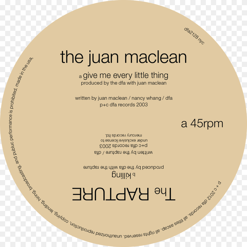 The Rapture Juan Maclean Split Circle, Disk, Text, Plaque Free Transparent Png