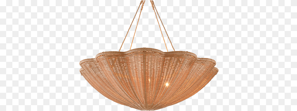 The Rattan Daisy Hanging Light Large With Rope Soane Ceiling Fixture, Chandelier, Lamp Free Png