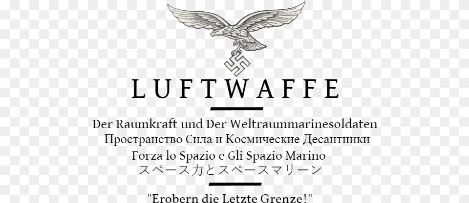 The Raumkraft And Weltraummarinesoldaten Wip Luftwaffe Eagle, Animal, Bird, Flying, Accessories Png