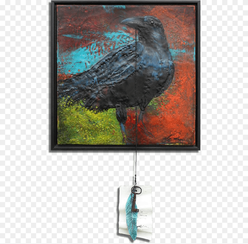 The Raven Painting, Animal, Bird, Blackbird, Art Free Transparent Png