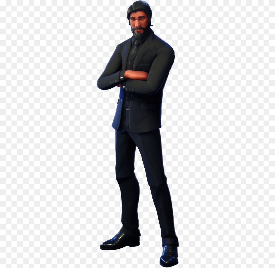 The Reaper John Wick Fortnite, Adult, Person, Clothing, Coat Free Transparent Png