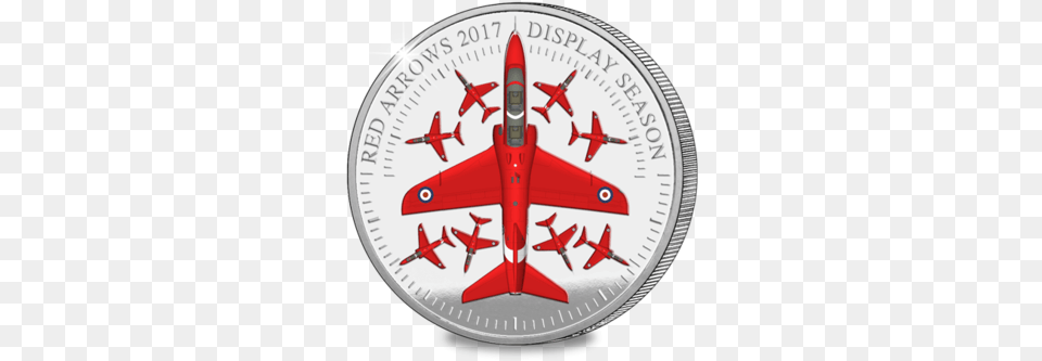 The Red Arrows 2017 Display Season Silver Medal Silver, Aircraft, Airplane, Transportation, Vehicle Free Png Download
