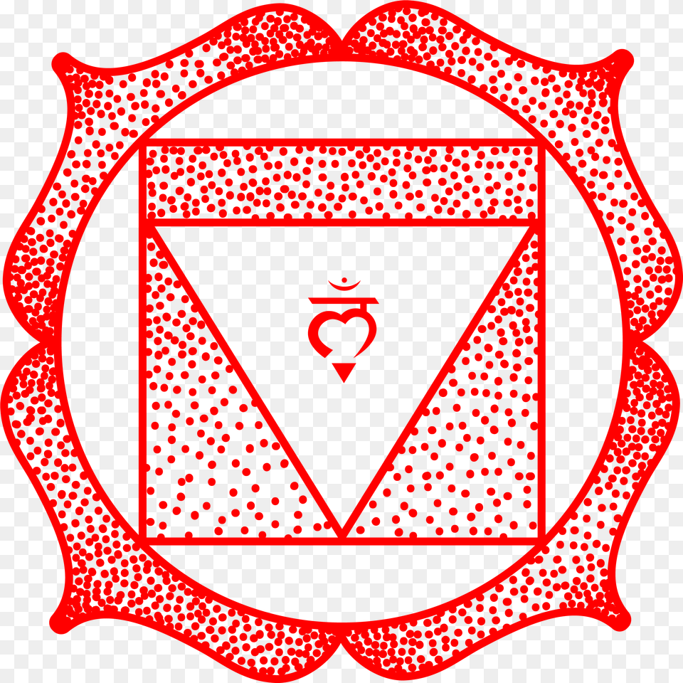The Red Chakra Is Base Of Chakra, Emblem, Symbol, Accessories Png