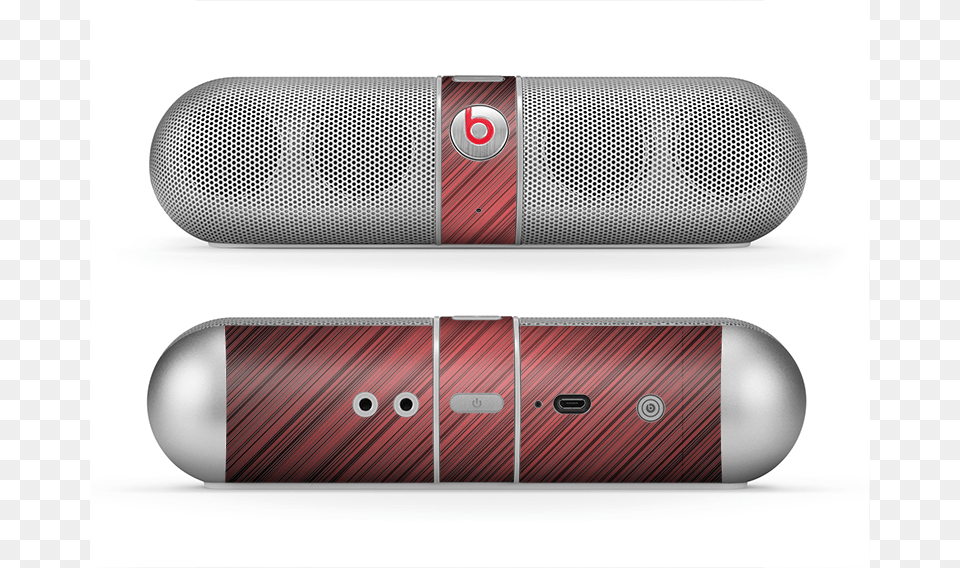 The Red Diagonal Thin Hd Stripes Skin For The Beats Beats Electronics, Speaker, Electrical Device, Microphone Free Png