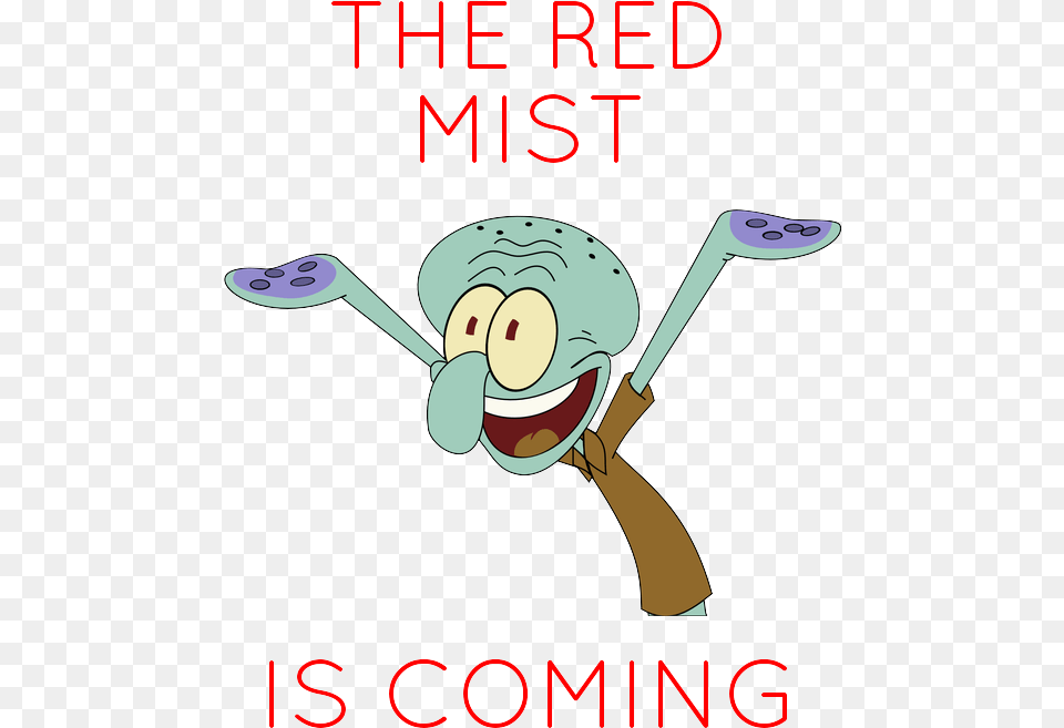 The Redmistis Coming Squidward, Book, Cutlery, Publication, Spoon Free Transparent Png