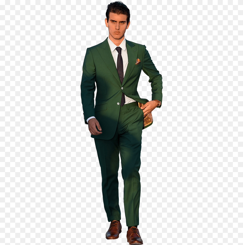 The Regal Forest Green Suit Dark Olive Green Suit, Tuxedo, Clothing, Formal Wear, Tie Free Transparent Png