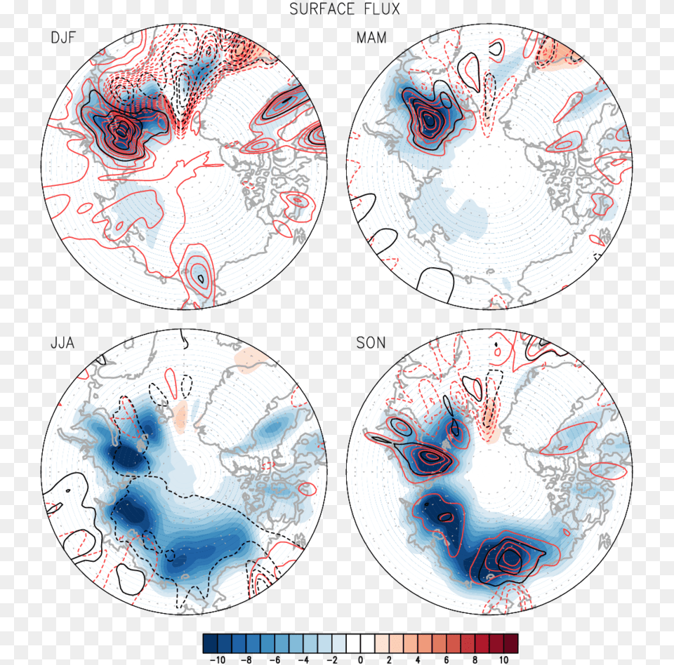 The Regressed Seasonal Patterns Of Sea Ice Concentration Circle, Plate, Art, Chart, Plot Png