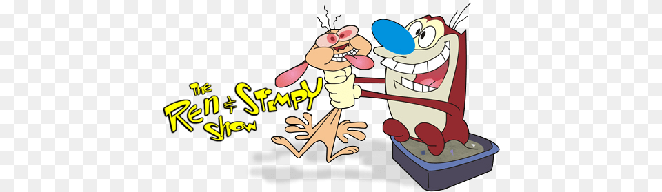 The Ren And Stimpy Show Tv Show Image With Logo And Ren Y Stimpy, Cartoon, Dynamite, Weapon, Book Free Png