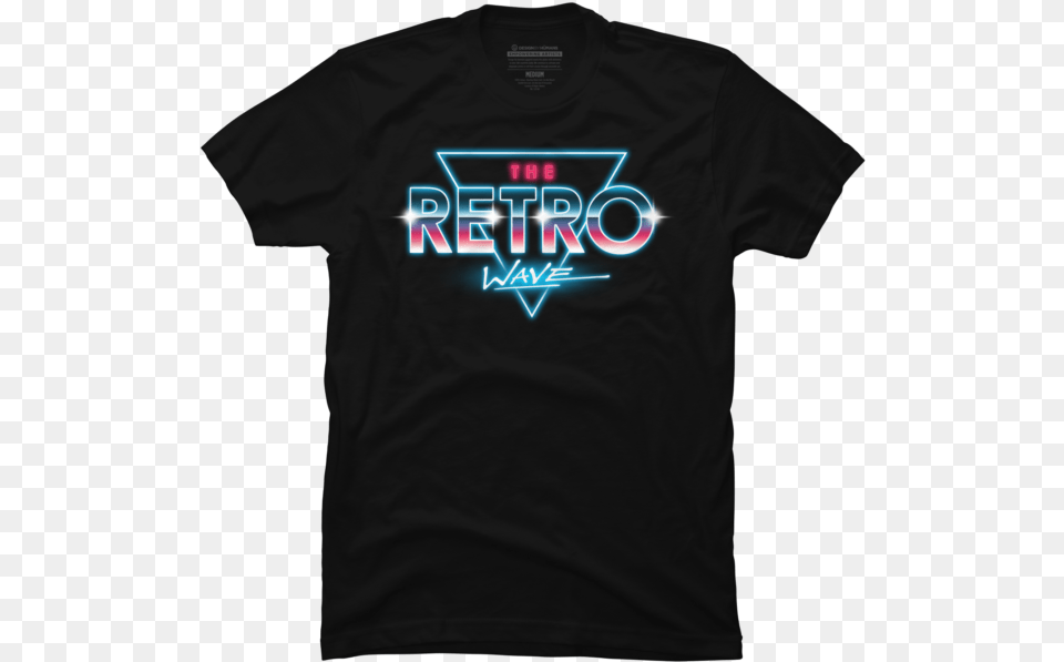 The Retro Wave Binge Mode T Shirts, Clothing, T-shirt Free Png Download