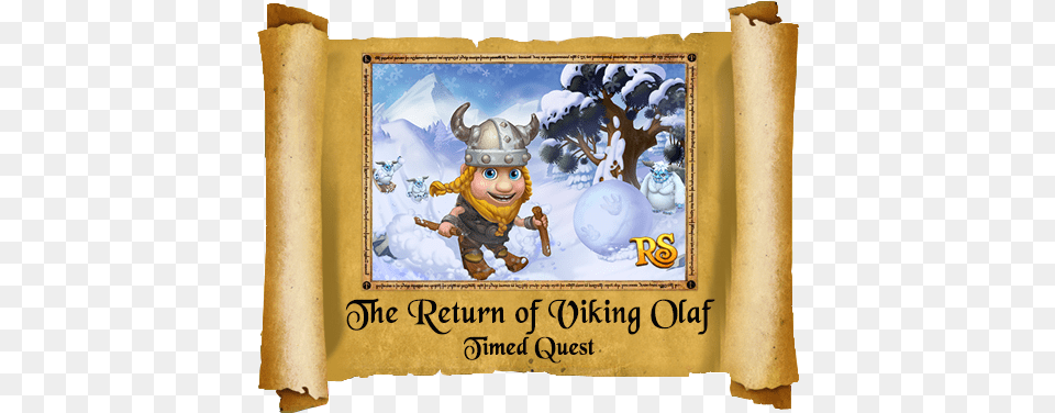 The Return Of Viking Olaf Cartoon, Baby, Book, Person, Publication Png