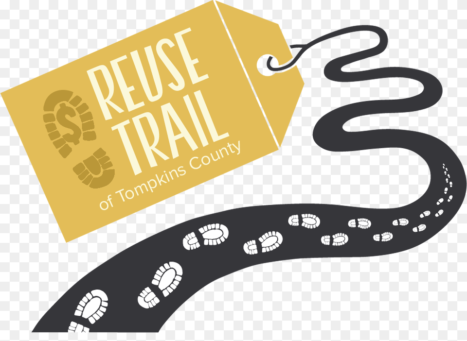 The Reuse Trail Of Tompkins County Is Supported By Tompkins County New York, Advertisement, Paper, Poster, Business Card Free Transparent Png