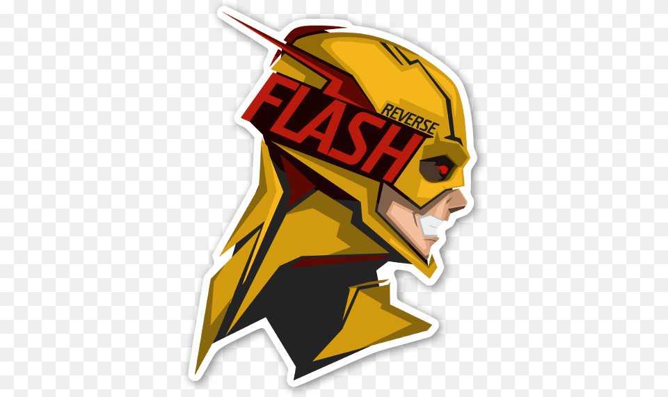 The Reverse Logo Flash Reverso, Sticker, Art, Graphics Free Transparent Png