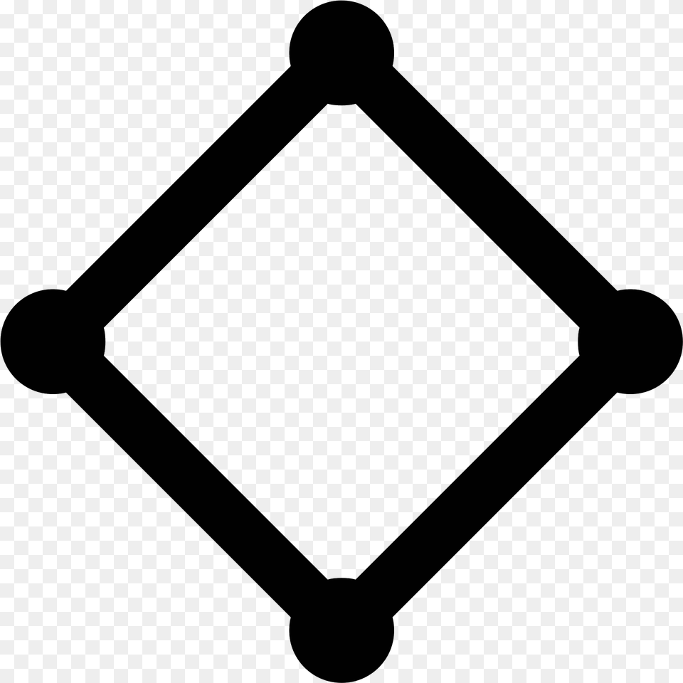 The Rhombus Is The Typical Shape Of Most Modern Baseball Losango, Gray Free Transparent Png