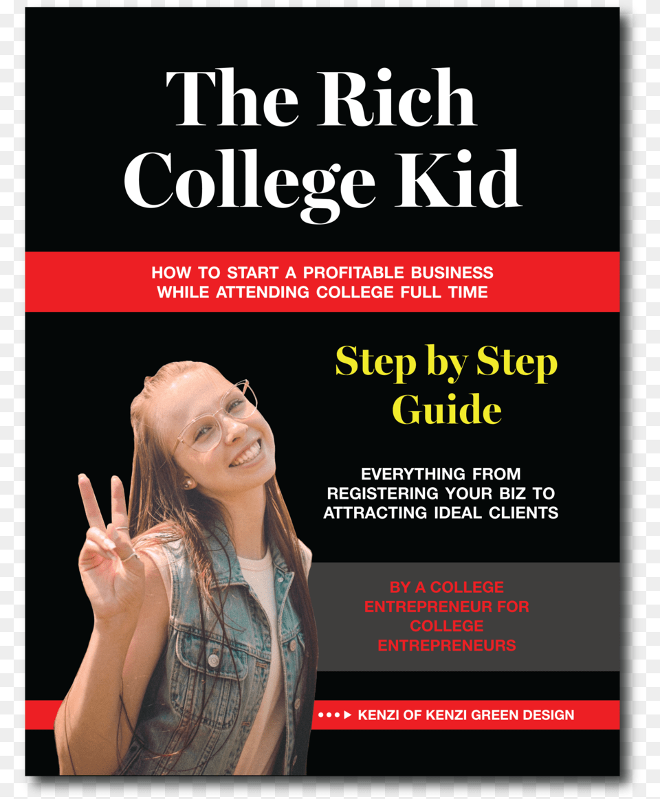 The Rich College Kid Landing, Woman, Poster, Person, Hand Free Png Download