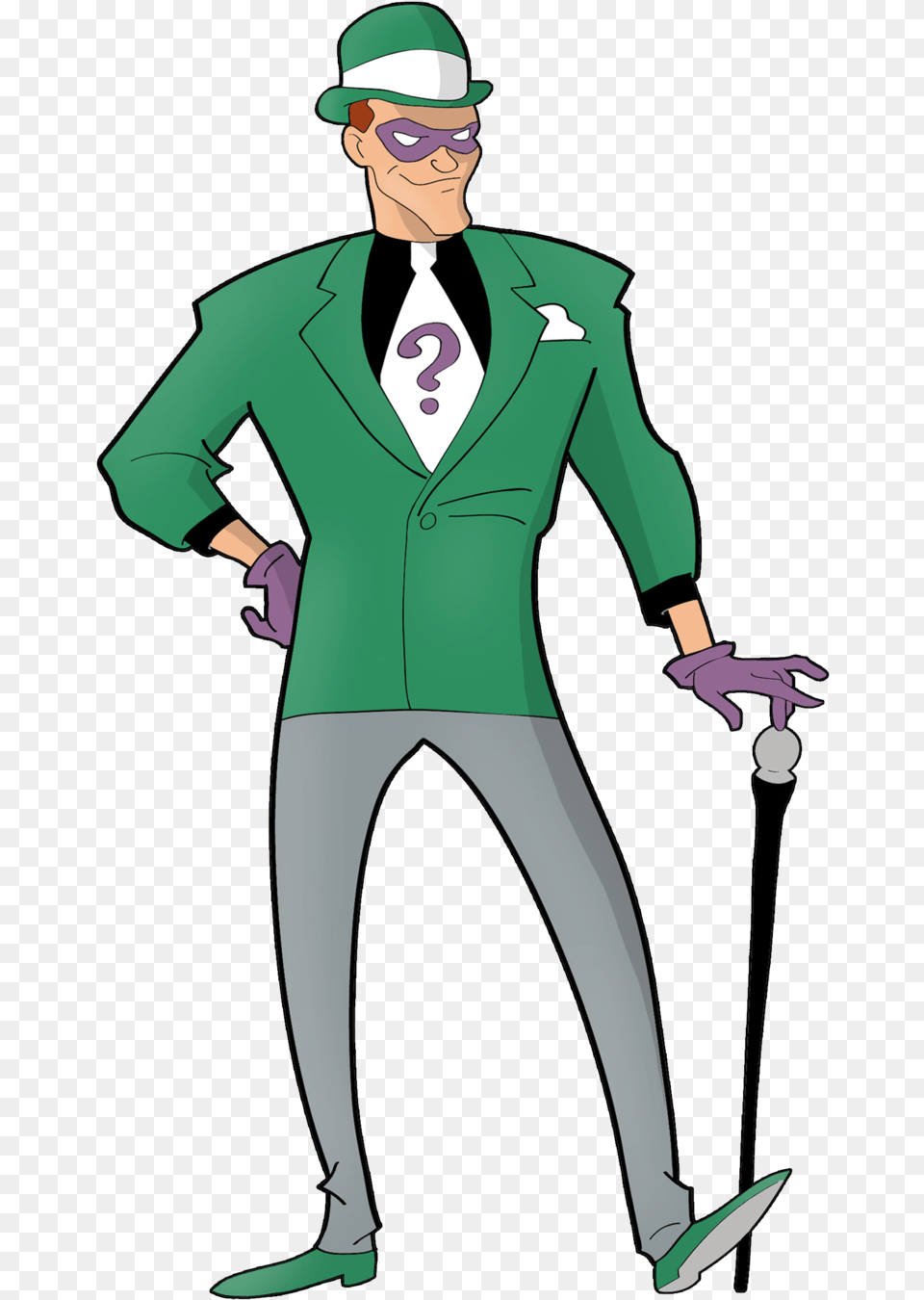 The Riddler By Dawidarte Bruce Timm Two Face, Formal Wear, Long Sleeve, Clothing, Sleeve Free Transparent Png