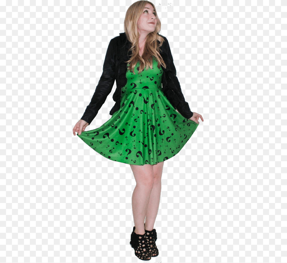 The Riddler Riddler, Clothing, Sleeve, Dress, Long Sleeve Png Image