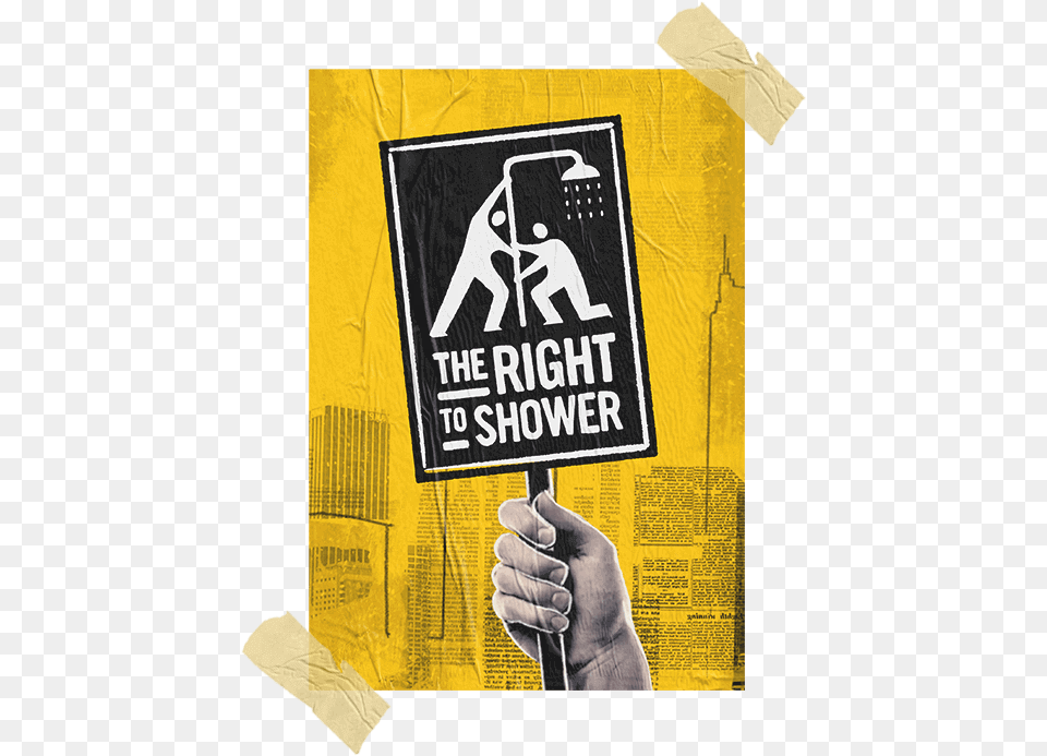 The Right To Shower Poster Right To Shower Unilever, Advertisement, Clothing, Glove Free Png