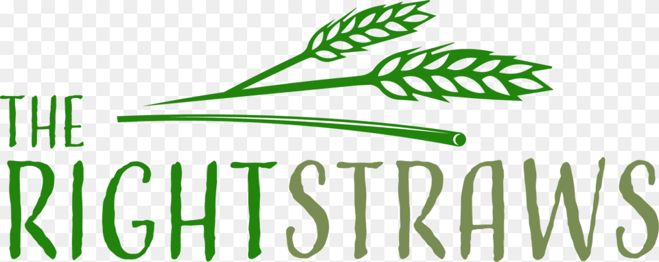 The Rights Straws Logo, Green, Herbal, Herbs, Leaf Png Image