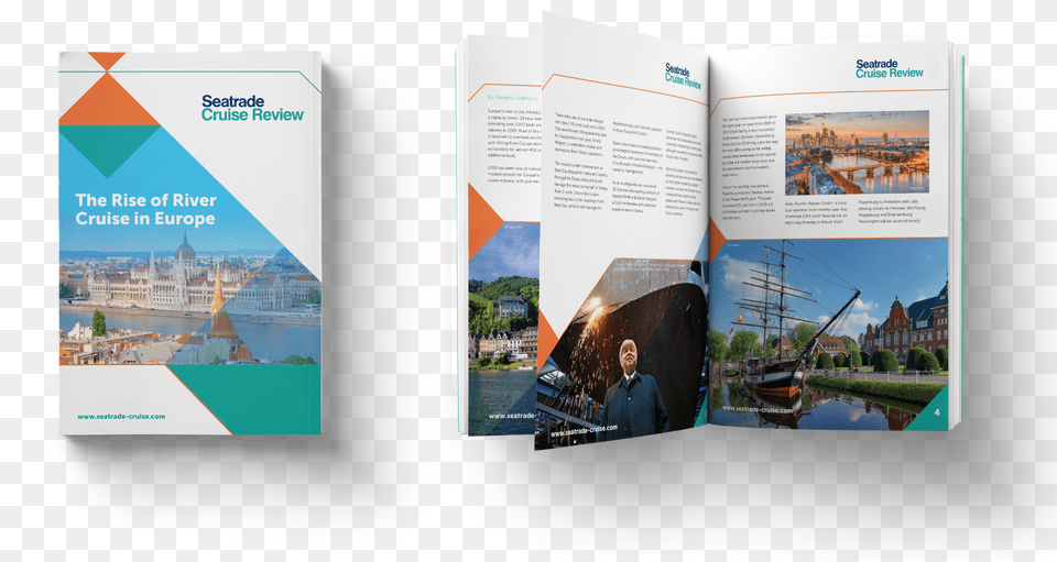 The Rise Of River Cruise In Europe Brochure, Advertisement, Poster, Page, Text Free Transparent Png