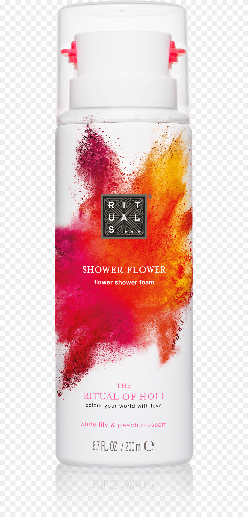 The Ritual Of Holi Shower Foam Flower Rituals Shower Jelly, Advertisement, Cosmetics, Poster, Can Png Image