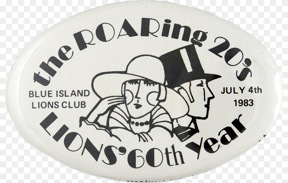The Roaring 20s Lions Club Club Busy Beaver Button Badge, Accessories, Buckle, Baby, Person Png Image