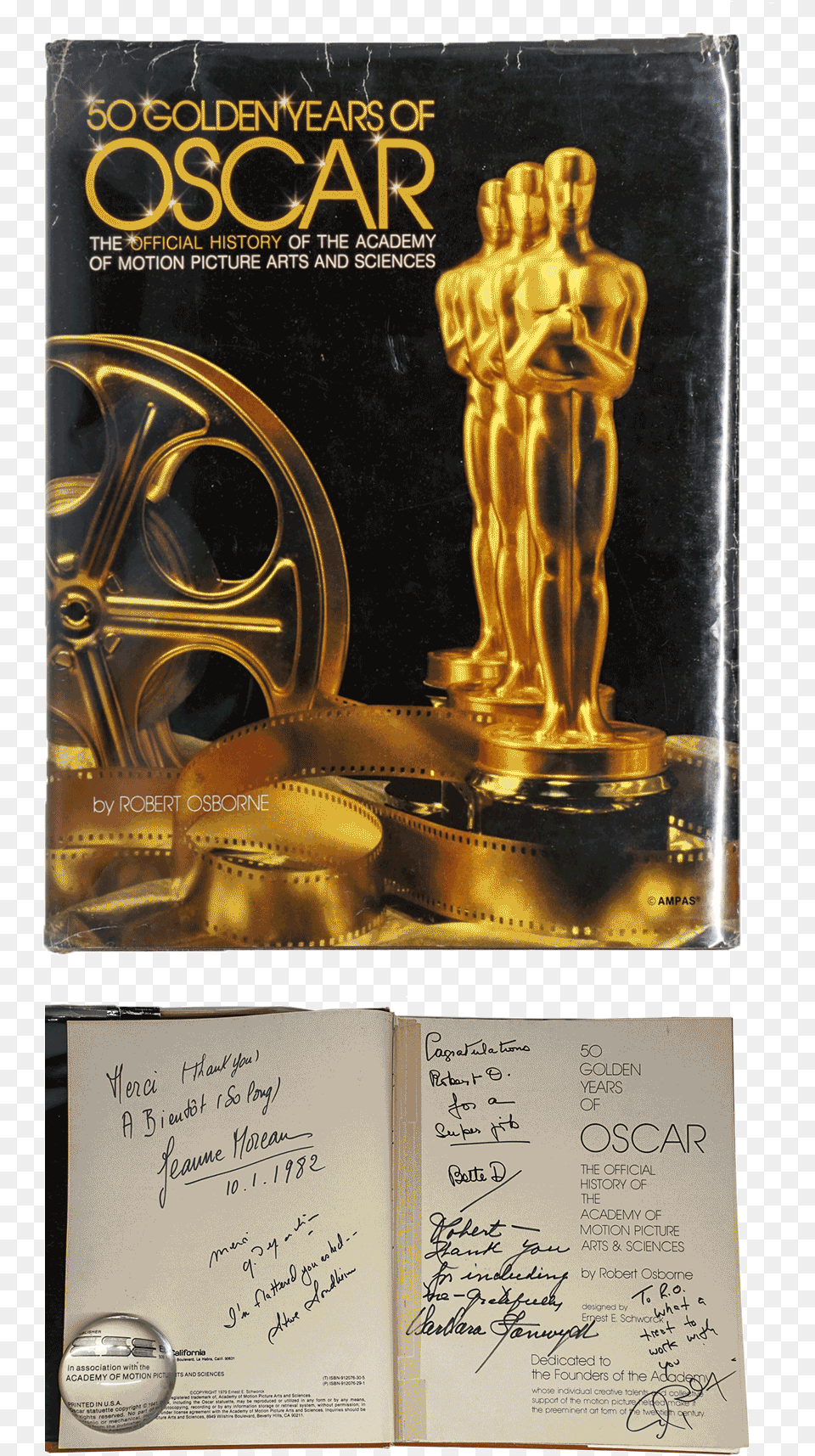 The Robert Osborne Collection Of Movie Trophy, Person, Publication, Book, Vehicle Png Image