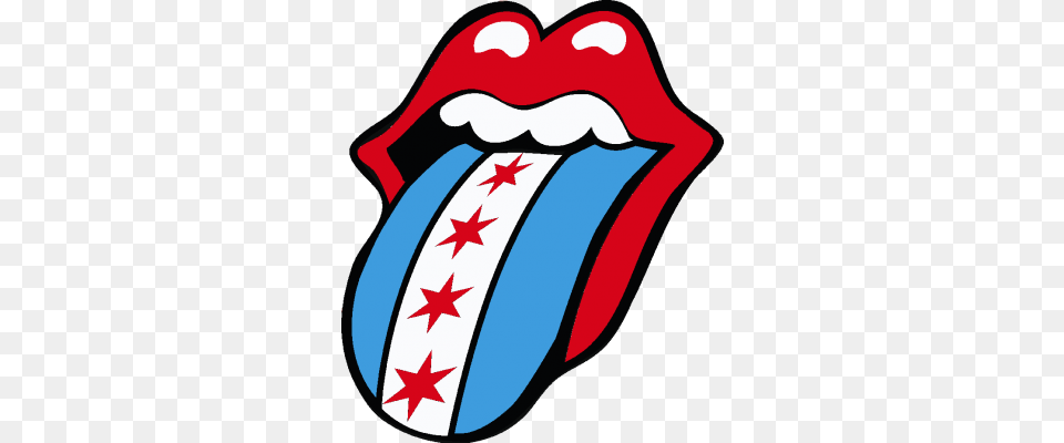 The Rolling Stones Chicago Flag Logo Music Love, Computer Hardware, Electronics, Hardware, Mouse Free Png Download