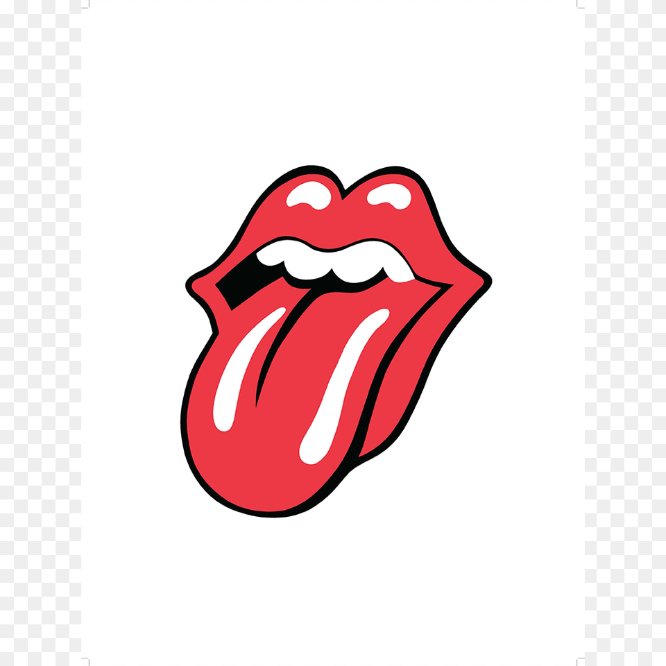 The Rolling Stones Tongue Logo Lithograph, Body Part, Mouth, Person Free Png Download