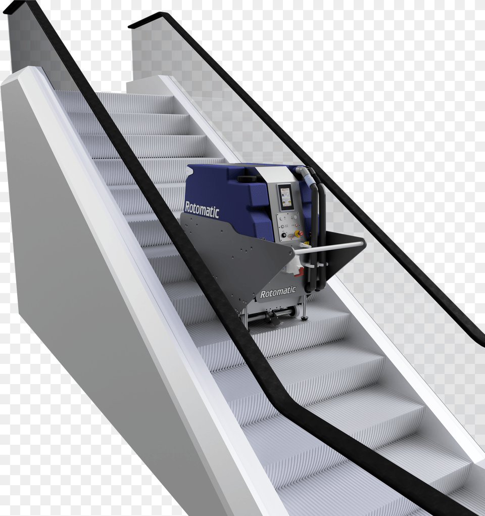 The Rotomatic Escalator Cleaner Machine From Rosemor Machine Tool Png Image