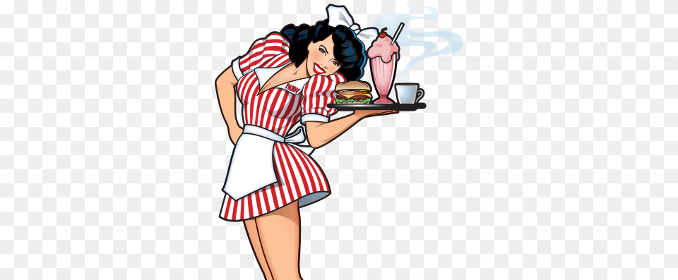 The Ruby39s Diner Pin Up Girl Inspired By Ruby Cavanaugh Ruby39s Diner, Book, Burger, Comics, Publication Png Image