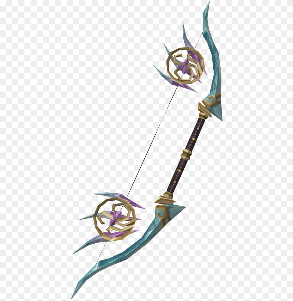 The Runescape Wiki Crystal Bow And Arrow, Sword, Weapon, Blade, Dagger Free Png Download