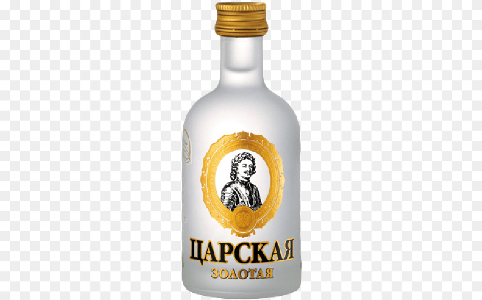 The Russian Tsar Gold Vodka Imported Wine Wine Version Tsarskaya Vodka, Alcohol, Beverage, Liquor, Person Free Png Download