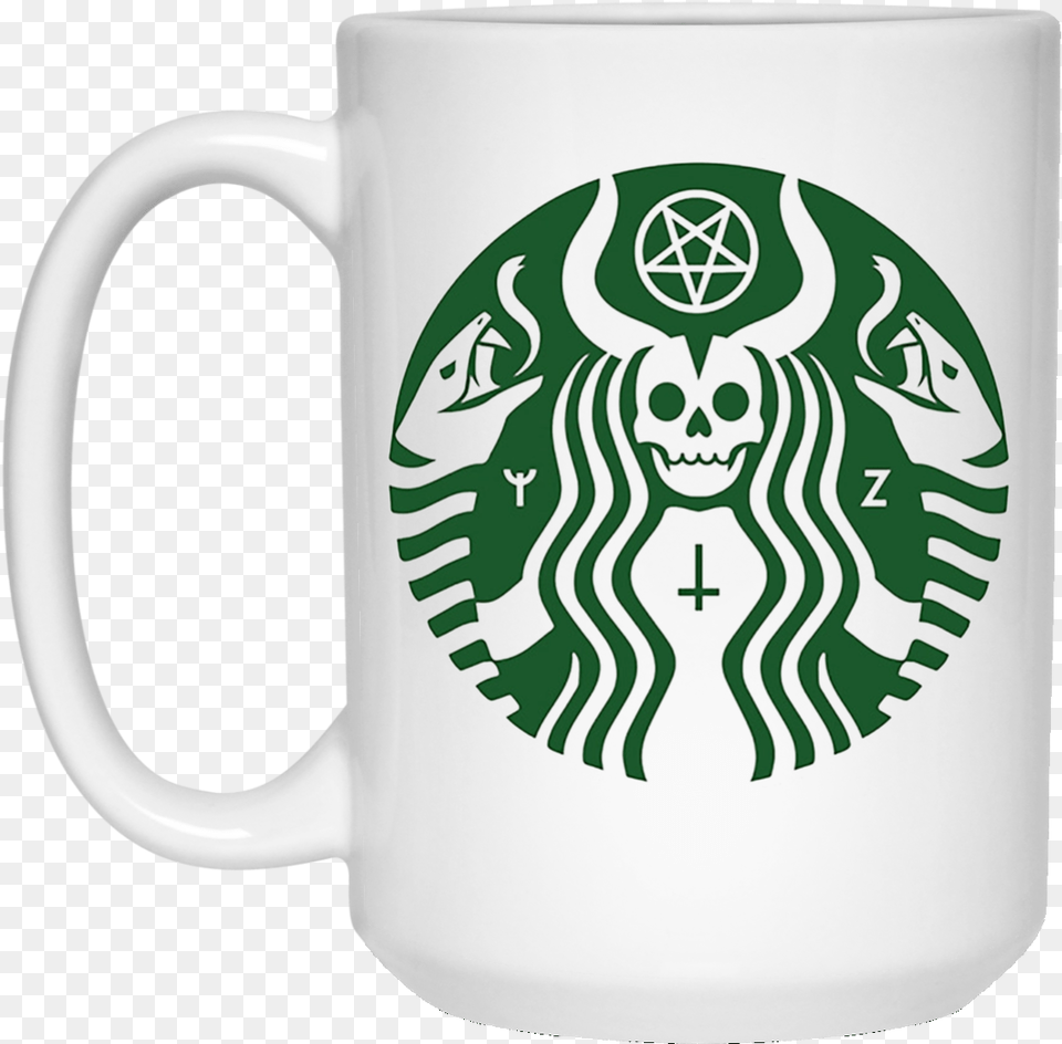 The Satan Buck Mugs Starbucks New Logo 2011, Cup, Beverage, Coffee, Coffee Cup Png Image
