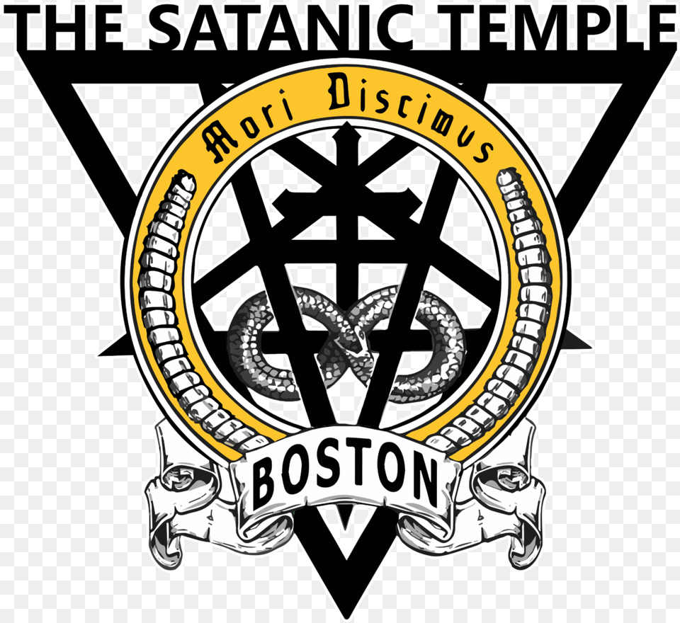 The Satanic Temple Boston Satanic Temple Boston, Badge, Emblem, Logo, Symbol Free Png