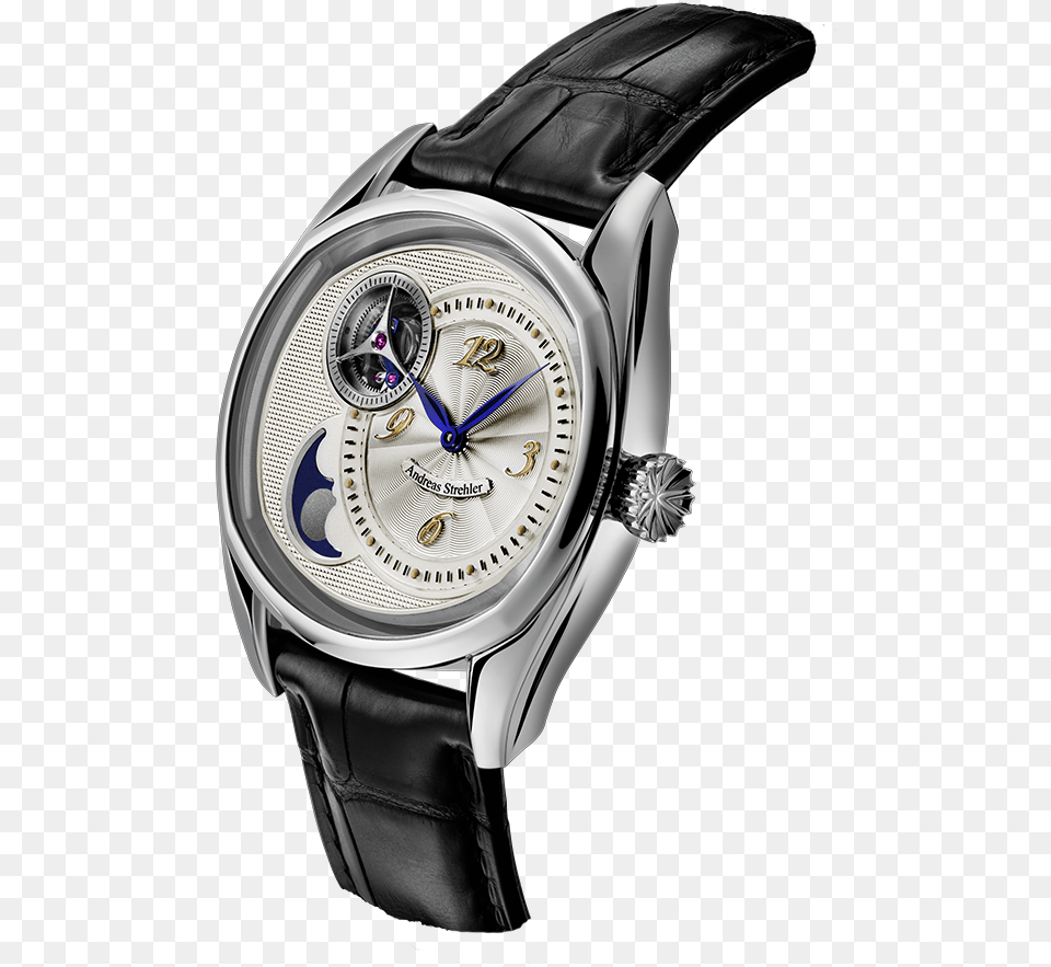 The Sauterelle Lune Perptuelle Side Andreas Strehler Watches Transparent, Arm, Body Part, Person, Wristwatch Png