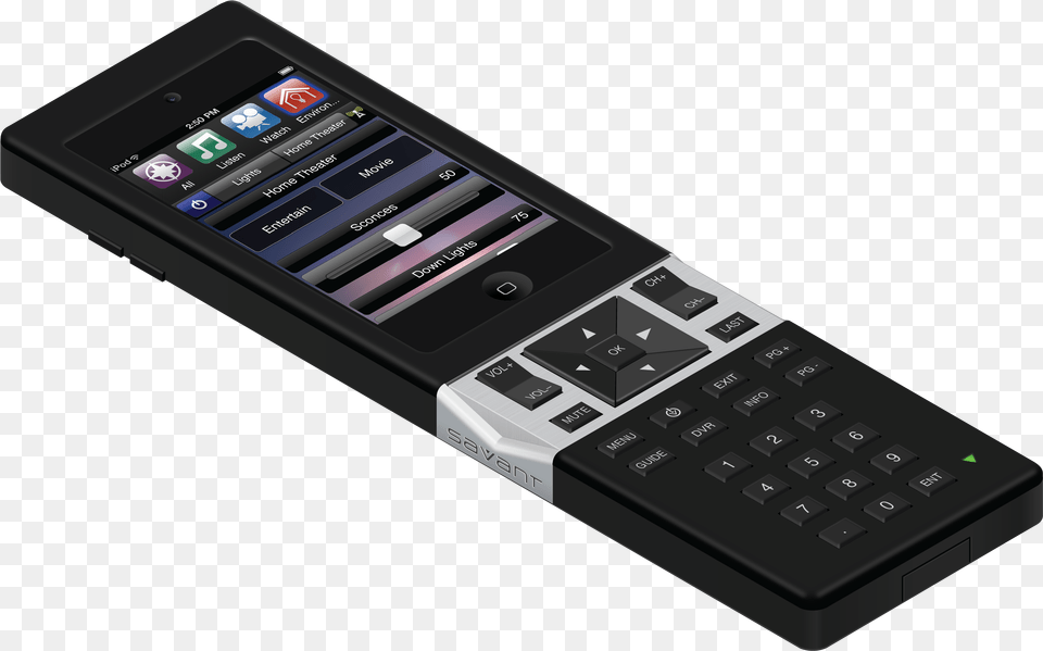 The Savant Select Merges The Two Technologies Savant Ipod Touch Remote, Electronics, Mobile Phone, Phone, Computer Png Image