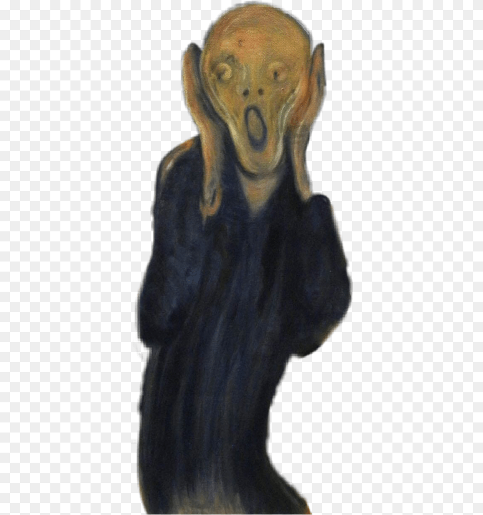 The Scream Munch Edvard Munch Scream, Art, Painting, Person, Alien Free Transparent Png