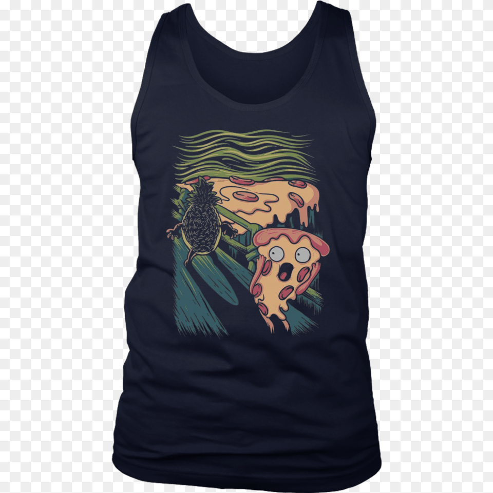 The Scream Pizza Shirt Funny Pizza Pizza Scream T Shirt, Clothing, T-shirt, Tank Top, Adult Png
