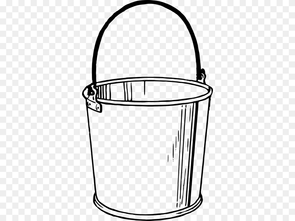 The Sea Clipart Bucket, Gray Png Image