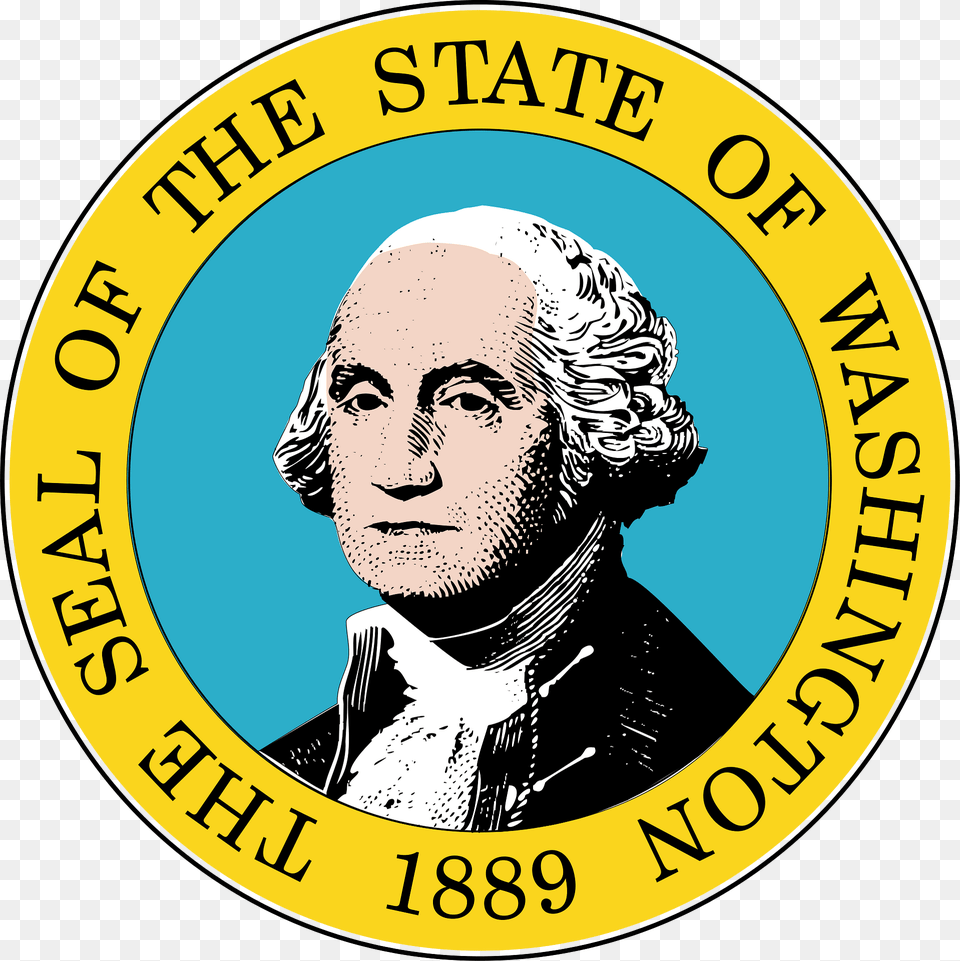 The Seal Of The State Of Washington 188 Clipart, Badge, Logo, Symbol, Adult Free Transparent Png