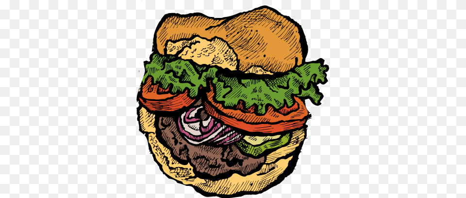 The Search For Imperfect Burger Illustration, Food, Baby, Person, Animal Png Image