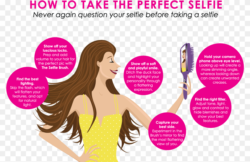 The Selfie Brush Is Here Selfie Brush, Advertisement, Book, Publication, Adult Free Transparent Png