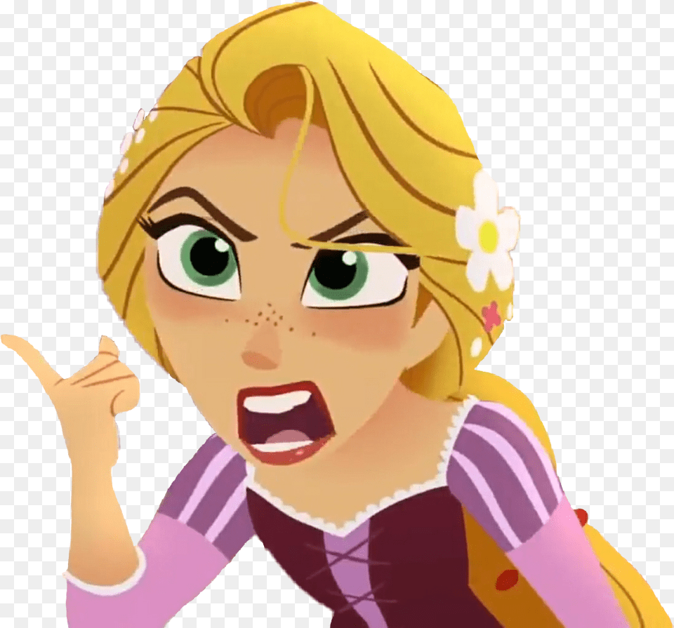 The Series Rapunzel Angry Tangled The Series, Baby, Person, Face, Head Png Image