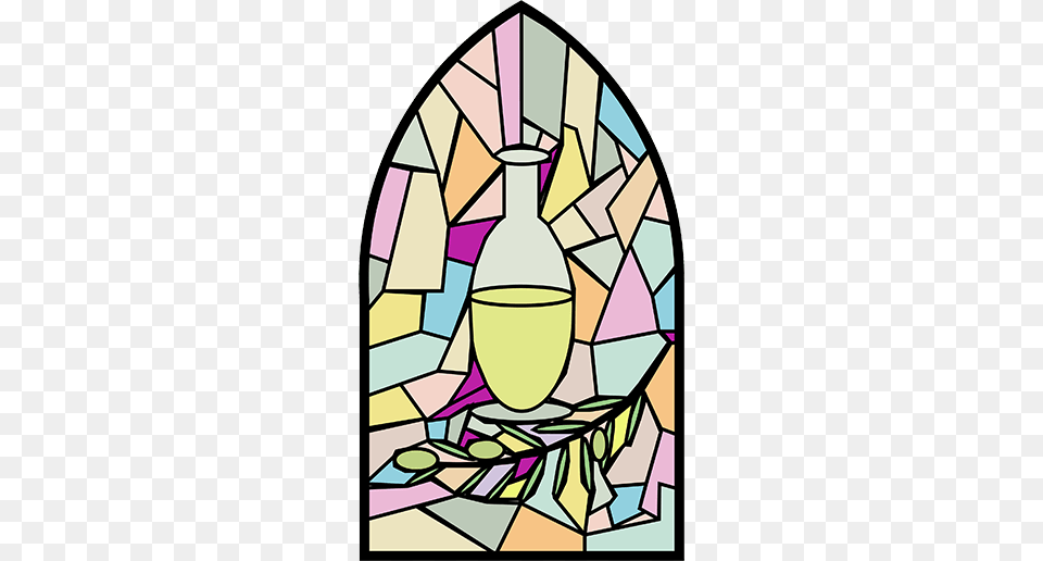 The Seven Sacraments Clip Art Library Anointing Of The Sick Stained Glass, Stained Glass Free Png