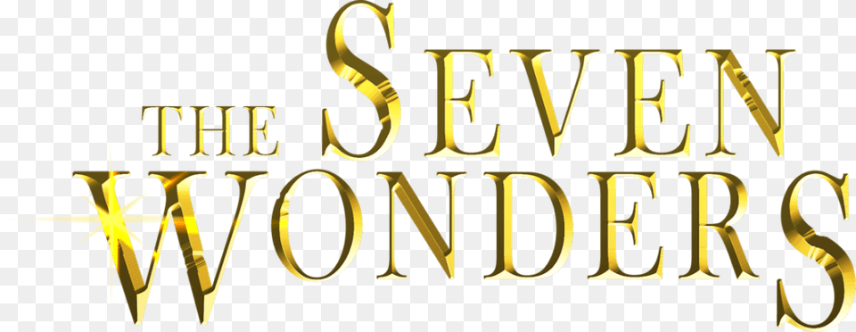 The Seven Wonders Image Seven Wonders Of The World Logo, Text, Gold Free Png