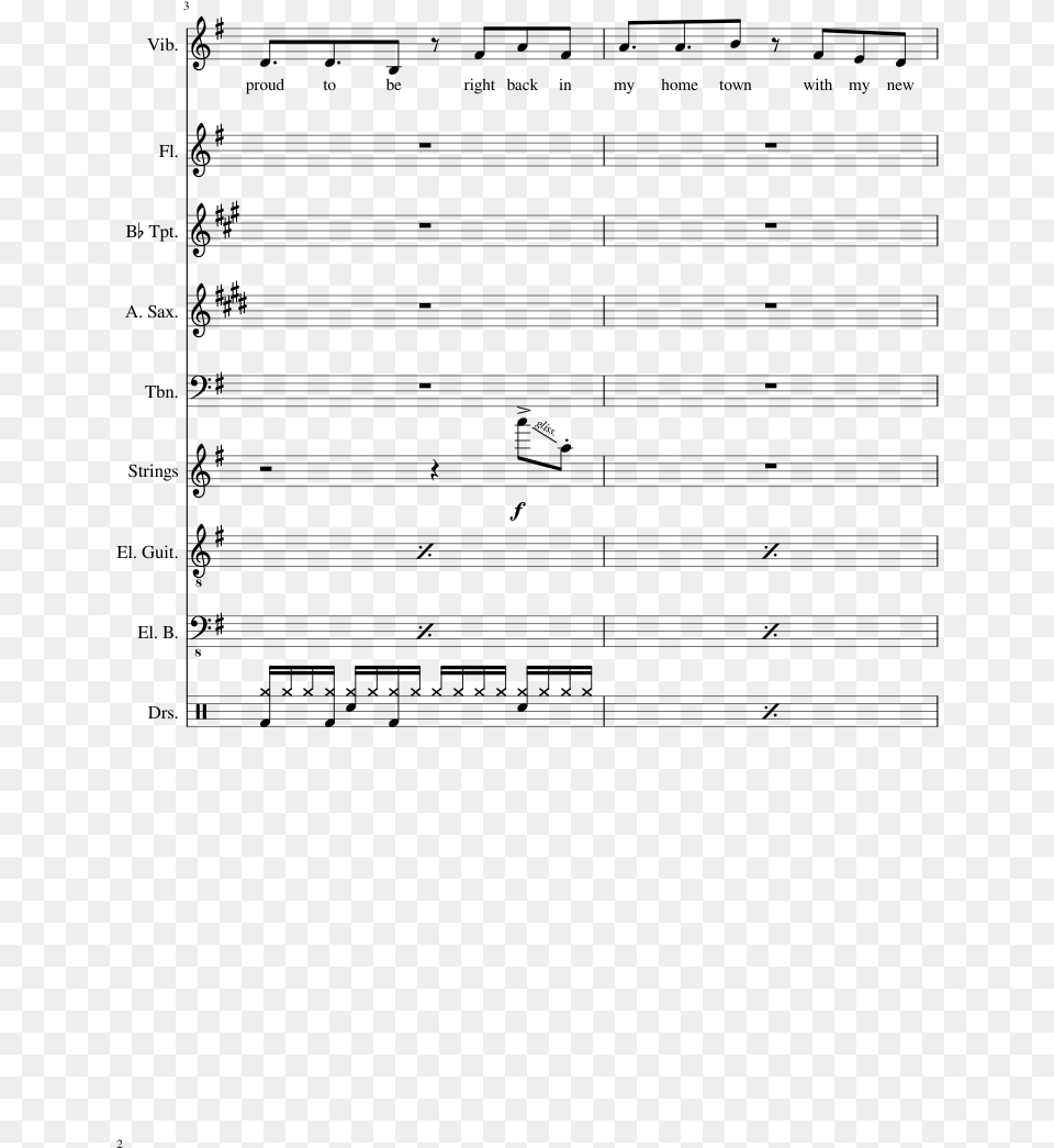 The Sheet Music For Flute Violin Percussion Keinen Tag Soll Es Geben, Gray Free Transparent Png